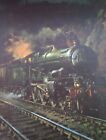 Print Night Express Cuneo Ltd Edition Signed Railway Steam Train Art Collector