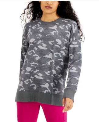 allbrand365  Ideology Womens XXL Camo Print Sweatshirt Top Shirt Gray Black 2XL - Image 1 of 4