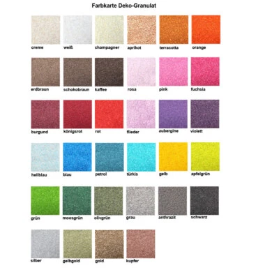 1kg Dekogranulat Granulat Streudeko Farbgranulat Dekosteine Farbkies ca. 0,7L 2- - Bild 1 von 2