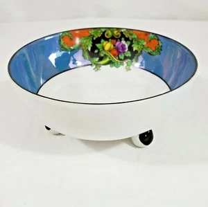 Cuenco de nueces Noritake de la década de 1920 pintado a mano base de tres pies porcelana hecho en Japón - Imagen 1 de 7