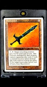 1995 MTG Magic The Gathering Chronicles Runesword Artifact Vintage Card - Picture 1 of 11