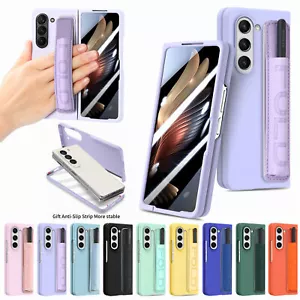Wristband Pen Slot Shockproof Case with Screen Protector for Galaxy Z Fold 6/5 - Picture 1 of 102