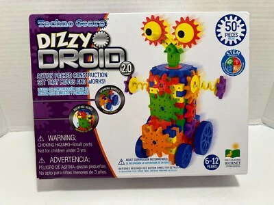 NEW TECHNO GEARS DIZZY DROID BUILDING PLAY SET WITH CONTINUOUS TRACK 50+ PIECES - Image 1 of 4