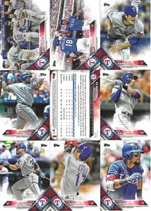 2016 Topps Texas Rangers Complete Team Set OD + S1 + S2+ US + HMW (52) - Picture 1 of 2