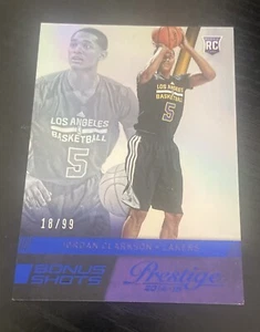 2014-15 Panini Prestige - Bonus Shots Blue #195 Jordan Clarkson /99 RC Lakers - Picture 1 of 2