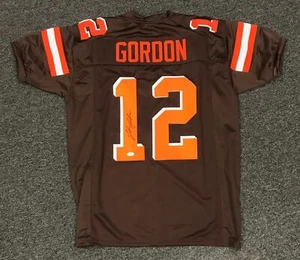 Josh Gordon Clevland Browns Autographed Custom Style Jersey COA JSA SIZE XL - Picture 1 of 3