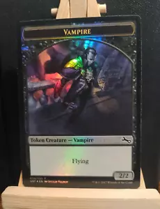 Vampire Token FOIL (Art Back) - Unstable - NM to LP (see pics) - Picture 1 of 3