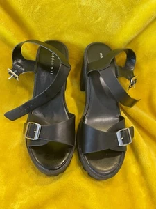 Black Sandals - G Sauce - Madden Girl - Buckled - Woman - Size 11 US - Picture 1 of 5