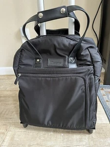 it luggage Rio 2 Wheel Cabin Carry On Bag, Black (S001) 16.5x14.2x7.9 - Picture 1 of 11