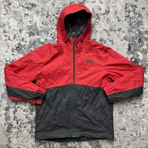 The North Face Millerton Jacket DryVent Waterproof Hooded Red Gray Mens Size L - Picture 1 of 11
