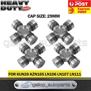 4 UNI UNIVERSAL JOINT FOR TOYOTA HILUX 4WD LN106R LN167R LN172R KUN26 FRONT&REAR - Picture 1 of 5