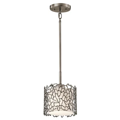 Kichler Lighting 43349CLP Silver Coral Mini Pendant Classic Pewter - Image 1 of 2