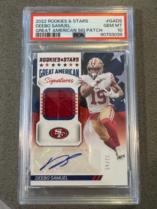 Parche American Signature 2022 Rookies & Stars Deebo Samuel/49 PSA 10 (pop:1) - Imagen 1 de 2