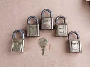 5 Lot Vintage Yale & Towne Mfg Co Lock & Key Made in USA               - Picture 1 of 13