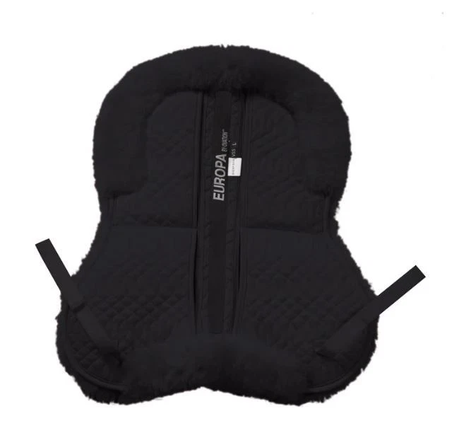 Ovation® Europa™ Sheepskin 4-Shim Solid Spine Half Pad - Black - Image 1 of 1