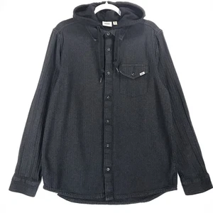 Camisa con Capucha Vans Para Hombre M Negra Algodón 1 Bolsillo Manga Larga - Imagen 1 de 8