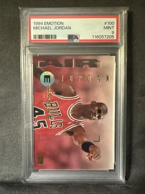 1994-95 Skybox Emotion - Michael Jordan #100 Chicago Bulls 🔥🔥PSA 9🔥🔥�� - Imagem 1 de 3
