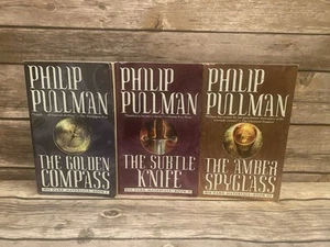 Philip Pullman Lot 3 Paperback Books His Dark Materials Trilogy #1-3 1 2 3 - Picture 1 of 7