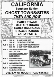 CALIFORNIA Southern Edition GEISTERSTÄDTE & Stätten damals und heute KARTEN - Bild 1 von 2