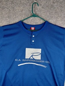 Vintage Wilson Baseball Trikot Blau #23 D.A. RAINSBERGER CO. 25x31 USA - Bild 1 von 14