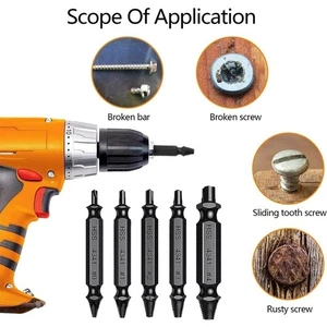 Extractor de tornillo dañado brocas de velocidad 5-6 piezas juego de herramientas removedor de pernos rotos - Imagen 1 de 23