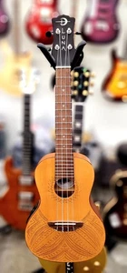 Luna UKE TAPA CDR Solid Top Cedar Concert Ukulele with Electronics PU - Natural - Picture 1 of 12