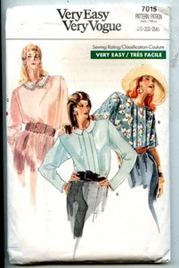 Misses Blouses - Very Easy Very Vogue Pattern - Sizes 20-22-24 - UNCUT - Picture 1 of 2