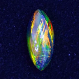 2,96c Glitzernde Multicolor Play! Band Makrele Patt! Natürlicher Welo Schwarz Opal - Bild 1 von 4