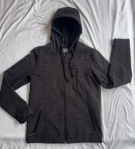 BKE Women’s Size S Black/Gray Hooded Zip Up Winter Jacket Fleece Lined - Picture 1 of 18