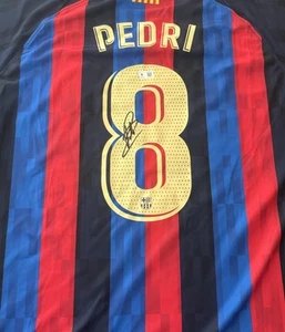 MAGLIA BAS BECKETT PEDRI FIRMATA BARCELLONA - Foto 1 di 4