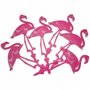 Ineinandergreifender Flamingo Gartenzaun 12er Set - Bild 1 von 4