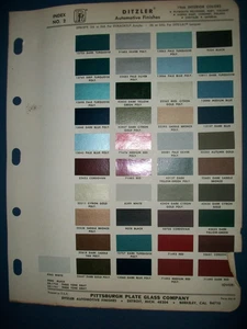1966 Chrysler Plymouth Dodge Imperial PPG auto paint chips set-Interior - Picture 1 of 2