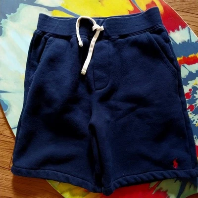 Polo Ralph Lauren shorts boys size 8  Fleece Drawstring small sweat athletic RL - Image 1 of 4