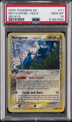 2005 POKEMON EX DEOXYS #11 METAGROSS-HOLO PSA 10 - Image 1 of 2