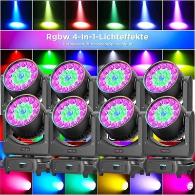 19X20W RGBW LED Zoom Moving Head Light DMX DJ Disco Bar Beam Wash Stage Lighting - Image 1 of 4