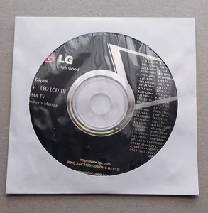 LG - Digital LCD TV / LED LCD TV / Plasma TV Owner's Manual (CD - 2009) - Imagen 1 de 4