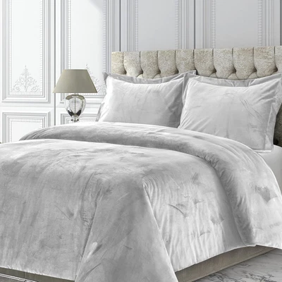 VENICEDUVET Venice Velvet Oversized Solid Duvet Set, 3 Piece Set - 1 King Duvet  - Image 1 of 4