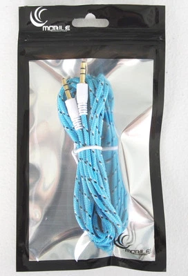 6FT braided 3.5mm male stereo audio aux cable FOR apple iphone 6 4s 5 car mp3 pc - Image 1 of 2