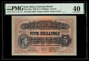 East Africa 1941 (1938-42) - 5 Shillings P#28a Nairobi - PMG Extremely Fine 40 - Picture 1 of 2