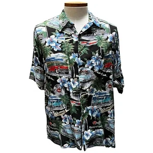 Reyn Spooner Chevrolet Auto Herren Aloha Hawaiihemd Hergestellt in USA Größe Large - Bild 1 von 8
