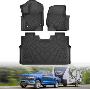 KARPAL Floor Mats Fit 2025-2015 Ford F150 SuperCrew Carpet Flooring(Includes - Picture 1 of 6