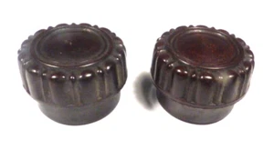 vintage PHILCO 84B CATHEDRAL: SET OF 2 BAKELITE PUSH-ON KNOBS -- 7/8" DIAMETER - Picture 1 of 3