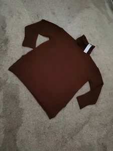 New Look Maternity Brown Polo Neck Jumper Size M BN - Picture 1 of 7