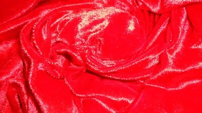 Panne Samt Stoff am Stück rot  ca. 200 cm x 150 cm gebraucht - Bild 1 von 2