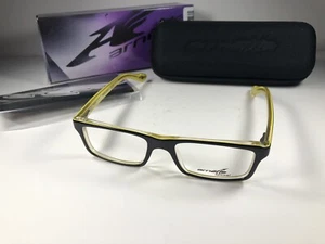 Arnette Lo-Fi 7060-0747 Brille Brillengestell 1139/47 Schwarz Gelb Klar mit Etui - Bild 1 von 8