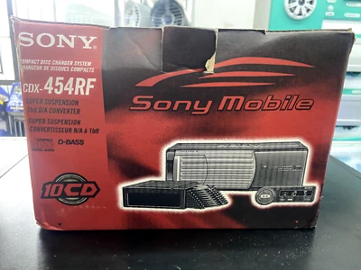 SONY CDX-454RF 10-DISC ADD-ON CD CHANGER *CLASSIC* - Image 1 of 4