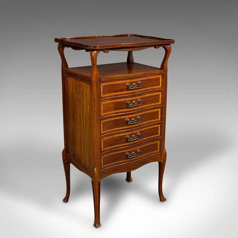 Antique Music Cabinet, English, Document, Specimen Drawers, Edwardian, C.1910 Cover