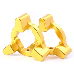 Gabelvorspannungsversteller 17 mm vorne eloxiert Universal Motorrad CNC GLD - Bild 1 von 2