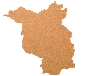 Brandenburg als XXL-Kork-Pinnwand - CORKWORLD | Maße: 80x50 cm - Bild 1 von 2