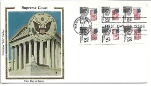 1981 FDC, FLAG OVER SUPREME COURT BOOKLET PANE - Picture 1 of 1